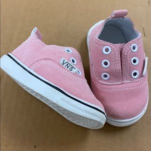 Baby pink vans size 1.5 leather